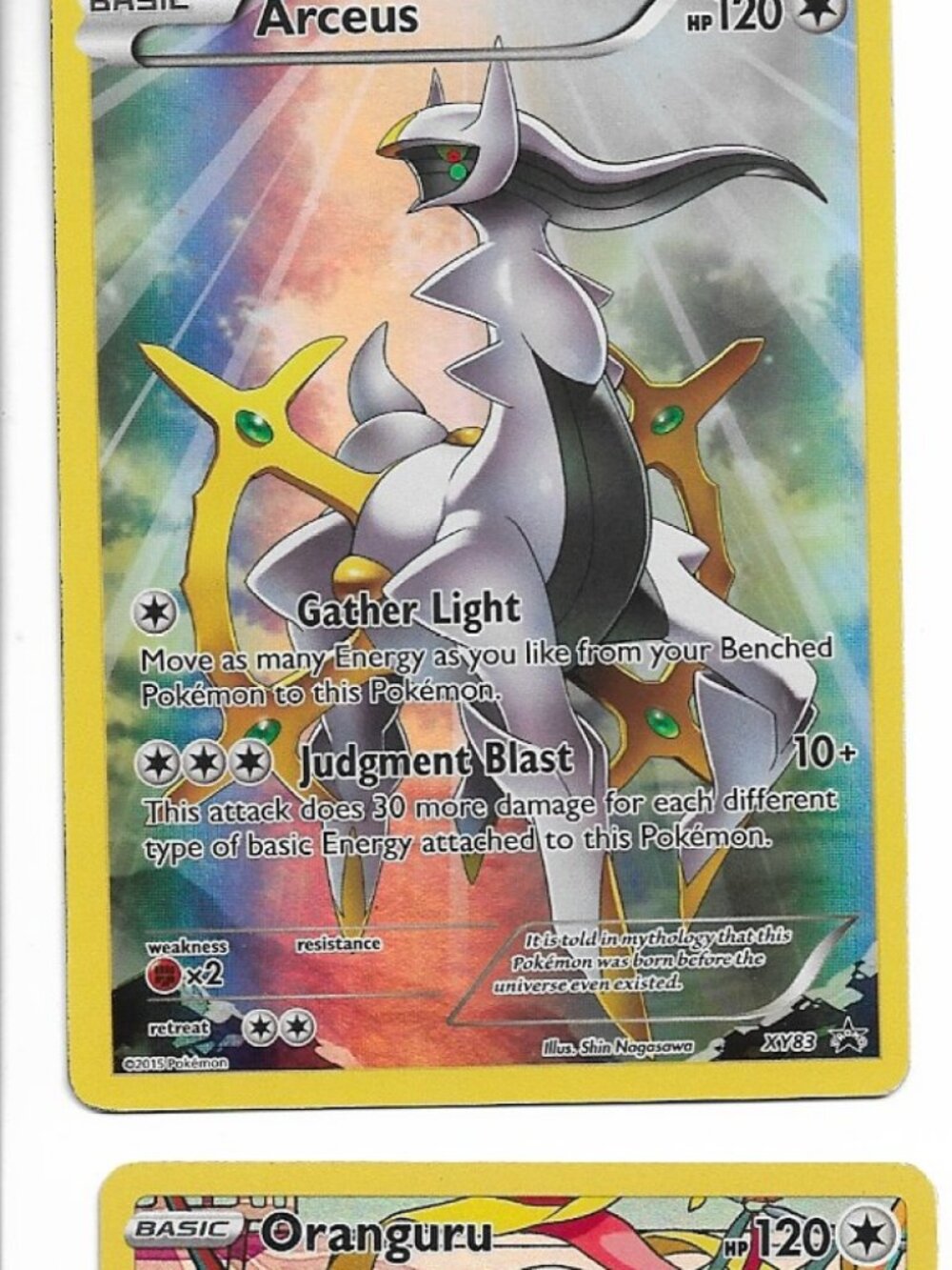 Pokemon Arceus XY83 XY Black Star Promo P